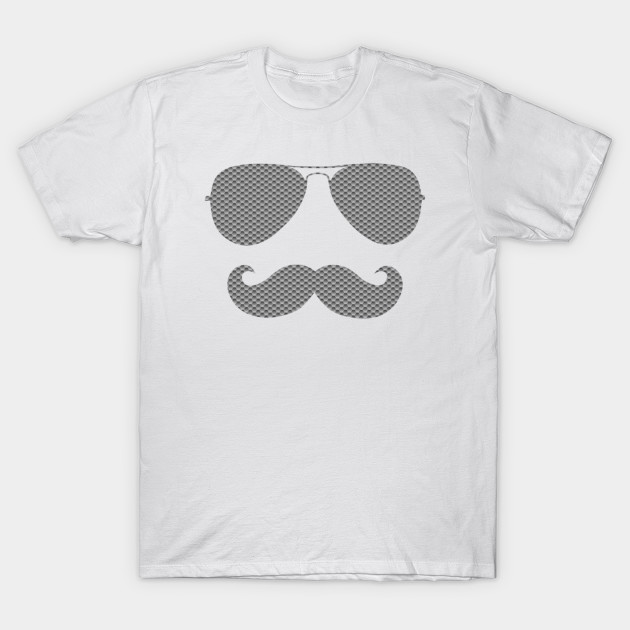 Cool Mustache Sunglasses. T-Shirt-TOZ